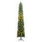 Slim Artificial Pre-Lit Christmas Tree With Ball Set