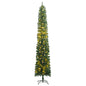 Slim Artificial Pre-Lit Christmas Tree With Ball Set