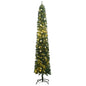 Slim Artificial Pre-Lit Christmas Tree With Ball Set