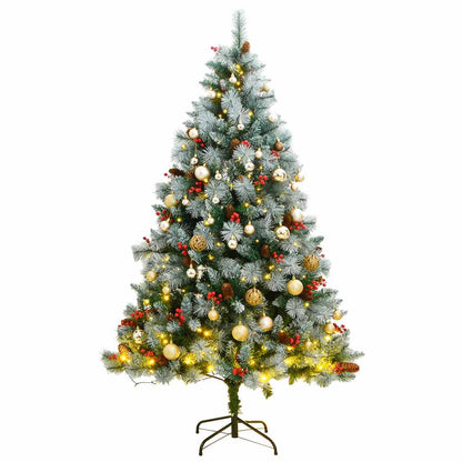 Artificial Hinged Christmas Tree With Cones And Berries