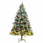Artificial Hinged Christmas Tree With Cones And Berries