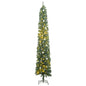 Slim Artificial Pre-Lit Christmas Tree With Ball Set