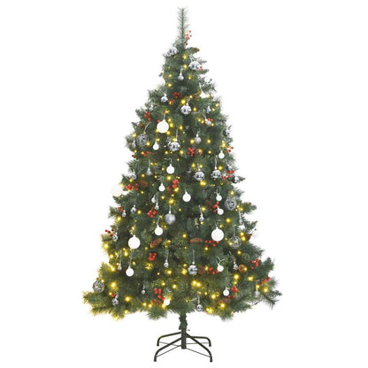Artificial Hinged Christmas Tree With Cones And Berries