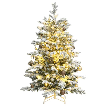 Artificial Hinged Christmas Tree With Flocked Snow
