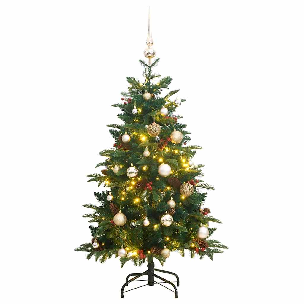 Artificial Hinged Christmas Tree With Cones And Berries