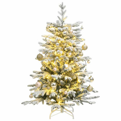 Artificial Hinged Christmas Tree With Flocked Snow