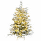 Artificial Hinged Christmas Tree With Flocked Snow