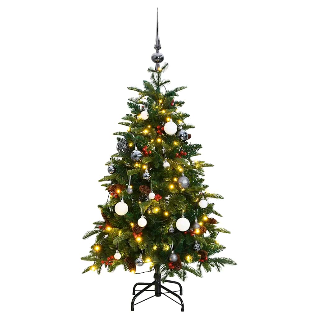 Artificial Hinged Christmas Tree With Cones And Berries