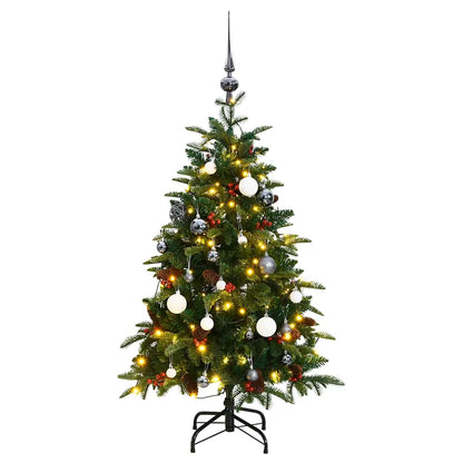 Artificial Hinged Christmas Tree With Cones And Berries