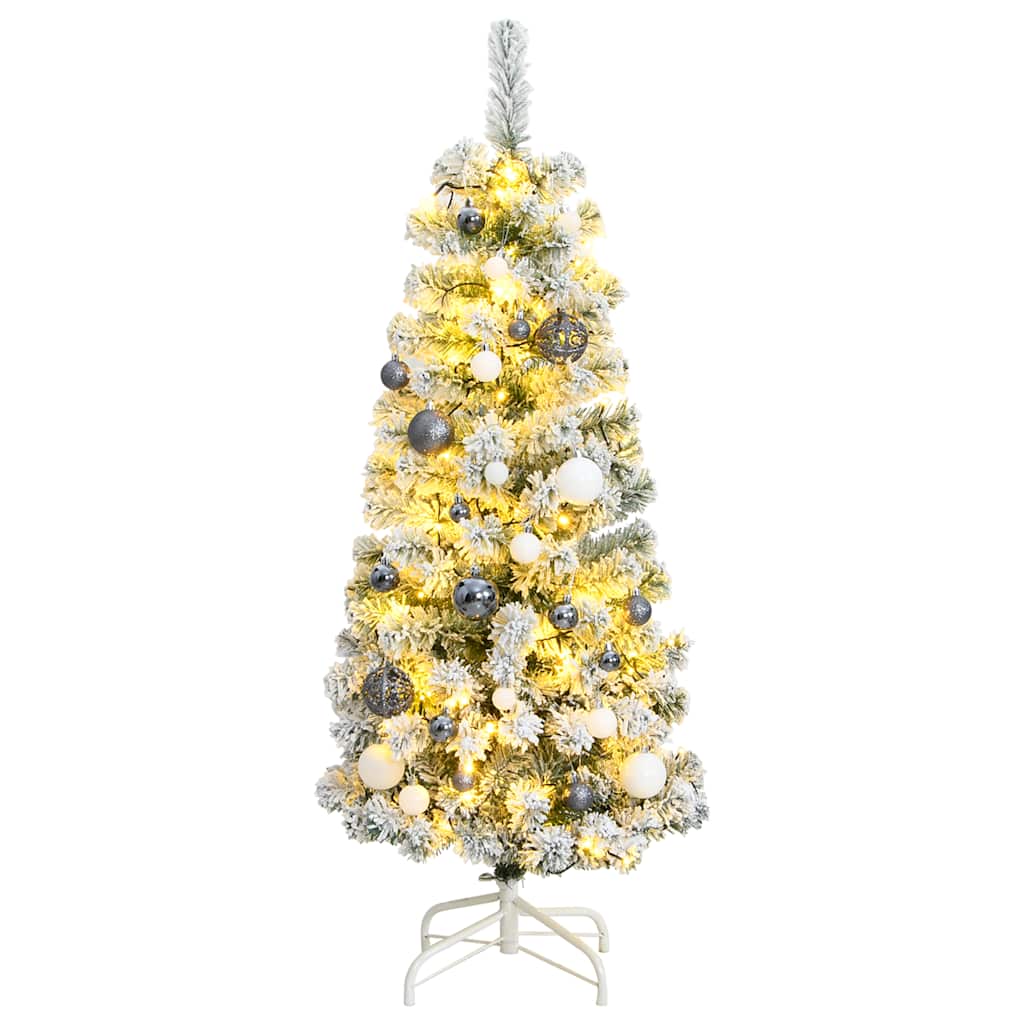 Artificial Hinged Christmas Tree With Flocked Snow