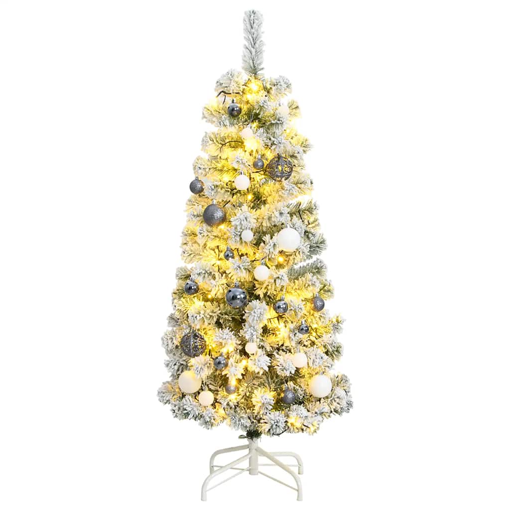 Artificial Hinged Christmas Tree With Flocked Snow