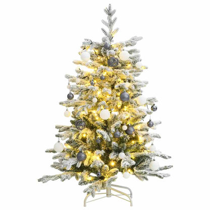 Artificial Hinged Christmas Tree With Flocked Snow