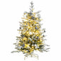 Artificial Hinged Christmas Tree With Flocked Snow