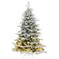 Artificial Hinged Christmas Tree With Flocked Snow