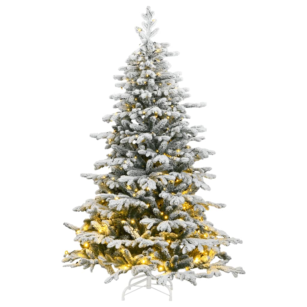 Artificial Hinged Christmas Tree With Flocked Snow