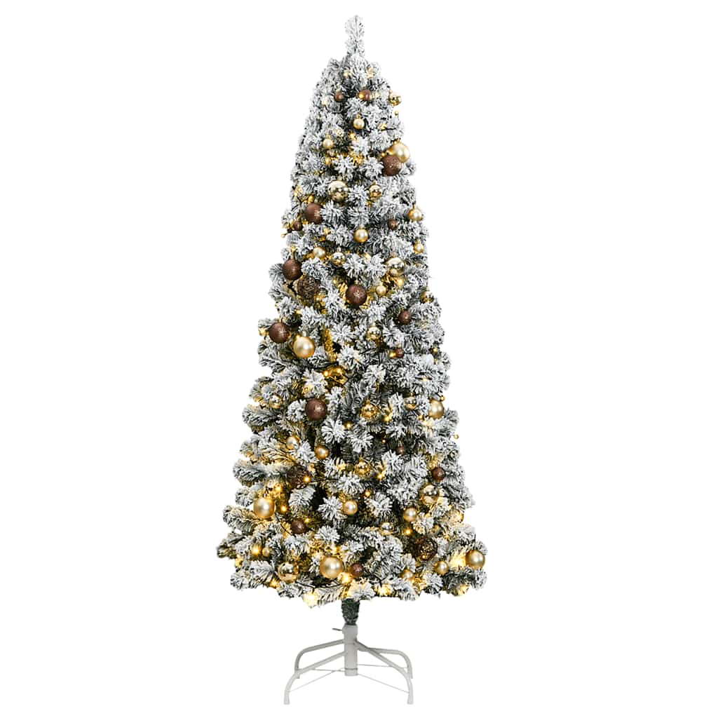 Artificial Hinged Christmas Tree With Flocked Snow