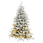 Artificial Hinged Christmas Tree With Flocked Snow