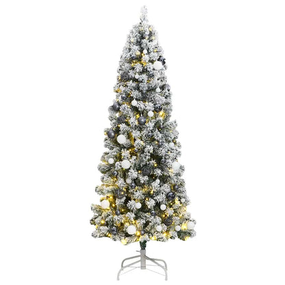 Artificial Hinged Christmas Tree With Flocked Snow