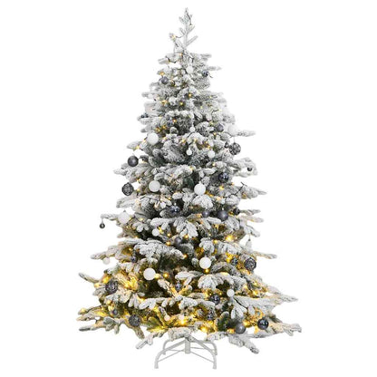 Artificial Hinged Christmas Tree With Flocked Snow