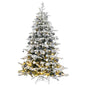 Artificial Hinged Christmas Tree With Flocked Snow
