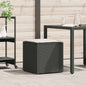 Cushion Box With Storage Grey 50 X 50 X 50 Cm Poly Rattan