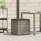 Cushion Box With Storage Grey 50 X 50 X 50 Cm Poly Rattan