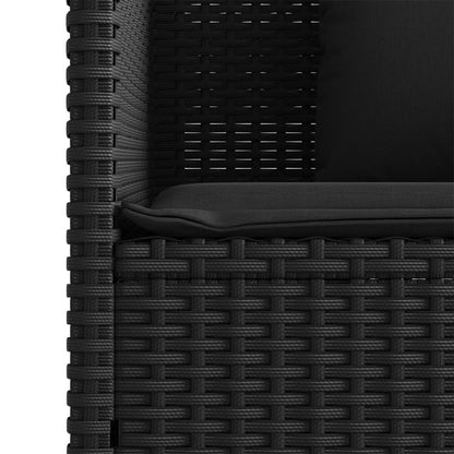 Garden Bench With Cushions Poly Rattan
