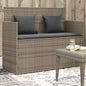 Garden Bench With Cushions Poly Rattan
