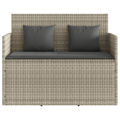 Garden Bench With Cushions Poly Rattan
