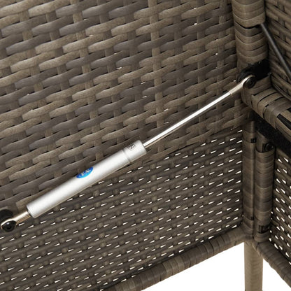 Garden Bench With Cushions Poly Rattan