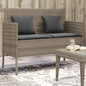 Garden Bench With Cushions Poly Rattan