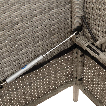 Garden Bench With Cushions Poly Rattan