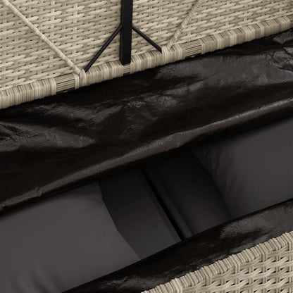 Garden Bench With Cushions Poly Rattan