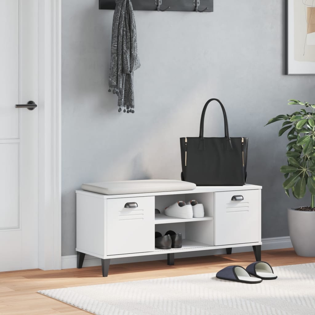 Shoe Bench Viken 106X35X45 Cm Engineered Wood