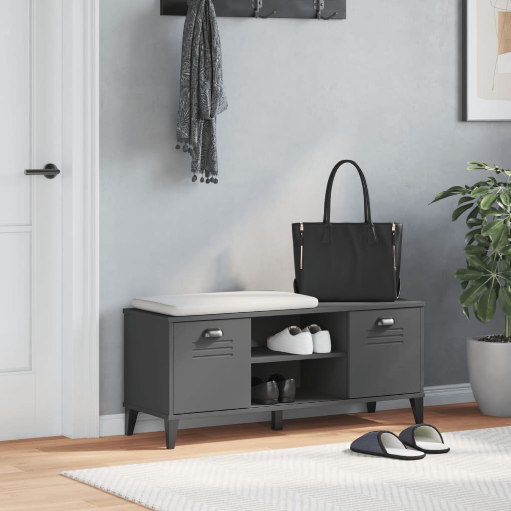 Shoe Bench Viken 106X35X45 Cm Engineered Wood