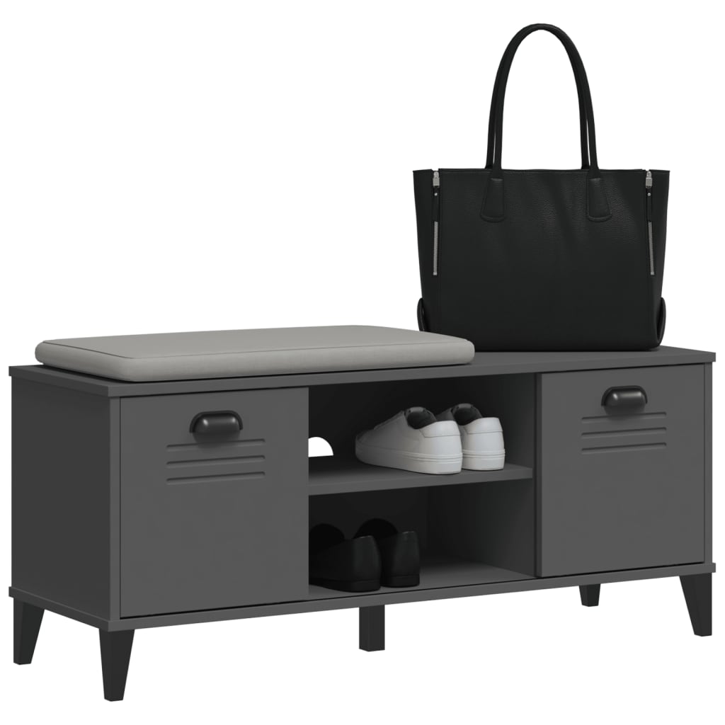 Shoe Bench Viken 106X35X45 Cm Engineered Wood