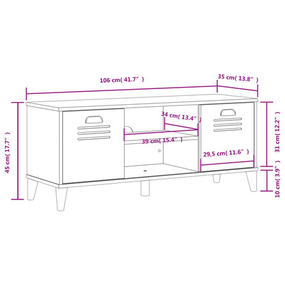 Shoe Bench Viken 106X35X45 Cm Engineered Wood