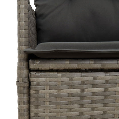 Reclining Garden Chair With Cushions Poly Rattan