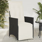 Reclining Garden Chair With Cushions Poly Rattan