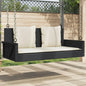 Swing Bench With Cushions 119X56X48 Cm Poly Rattan