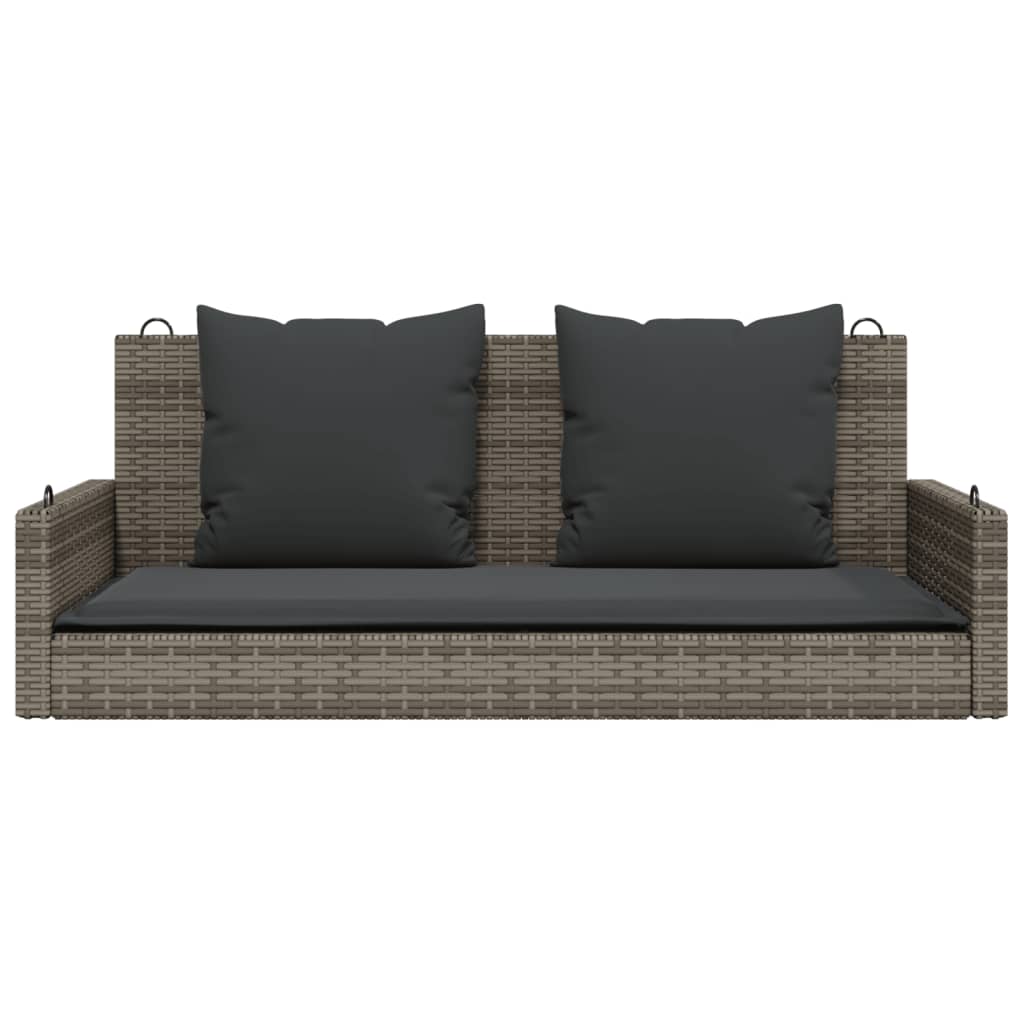 Swing Bench With Cushions 119X56X48 Cm Poly Rattan
