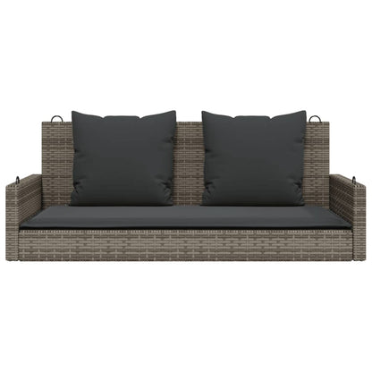 Swing Bench With Cushions 119X56X48 Cm Poly Rattan