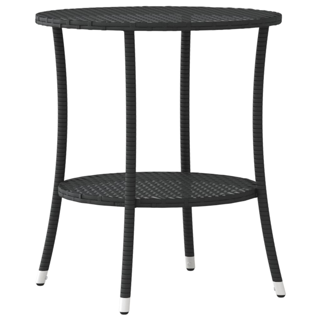 Reclining Garden Chairs 2 Pcs With Table Poly Rattan