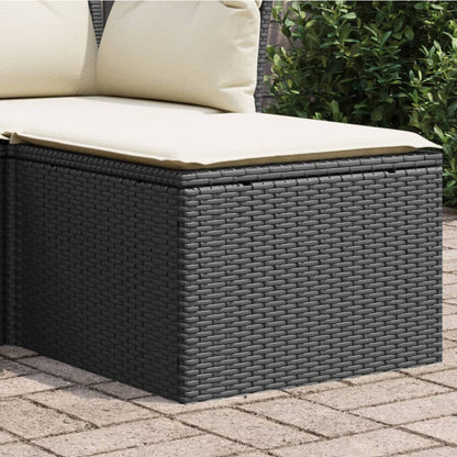 Garden Stool With Cushion 55X55X37 Cm Poly Rattan