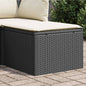 Garden Stool With Cushion 55X55X37 Cm Poly Rattan