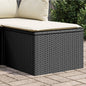 Garden Stool With Cushion 55X55X37 Cm Poly Rattan