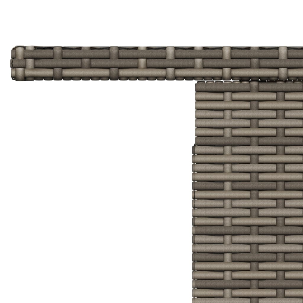 Garden Table 100X55X73 Cm Poly Rattan And Acacia