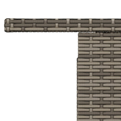 Garden Table 100X55X73 Cm Poly Rattan And Acacia