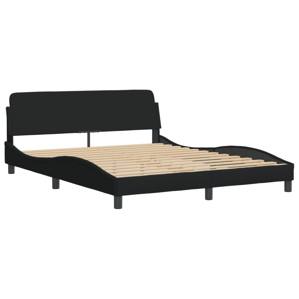 Bed Frame Without Mattress "Hvar" Queen Fabric