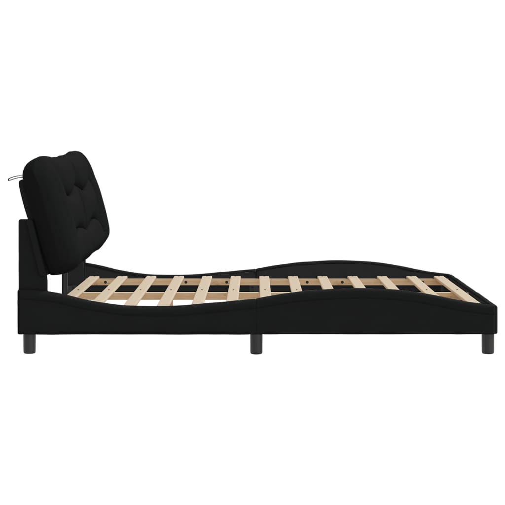 Bed Frame Without Mattress "Hvar" Queen Fabric